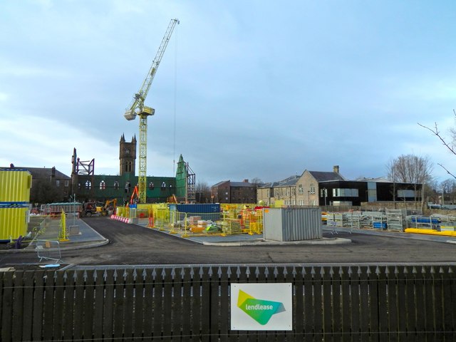 Construction on site of Burgh Hall